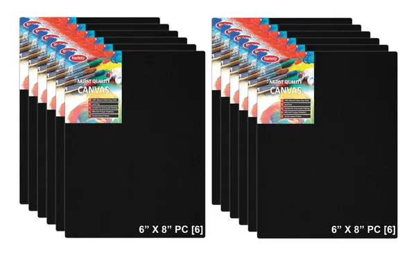 6x8"_Black_Cotton_Canvas_Board_For_Painting_Primed_2