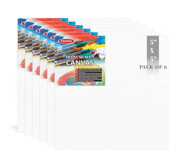 5_X_5_Inch_Cotton_Canvas_Board_for_Acrylic_Painting,_12.5x12.5_cm,_Medium_Grain_Triple_Primed_White_Color_Pack_of_6
