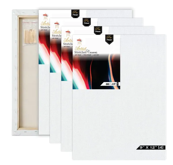 White_Stretched_Canvas_Pack_Of_4