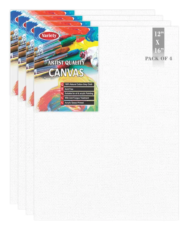 12_X_16_Inch_Cotton_Canvas_Board_for_Acrylic_Painting,_30x40_cm,_Medium_Grain_Triple_Primed_White_Color_Pack_of_4