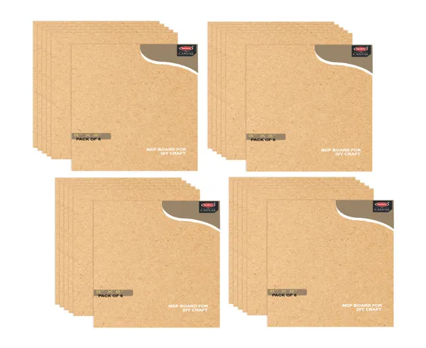 VARIETY_CANVAS_MDF_BOARDS_8X8_INCH_FOR_CRAFT_WORK_PACK_And_3.5_mm_Thickness_OF_24