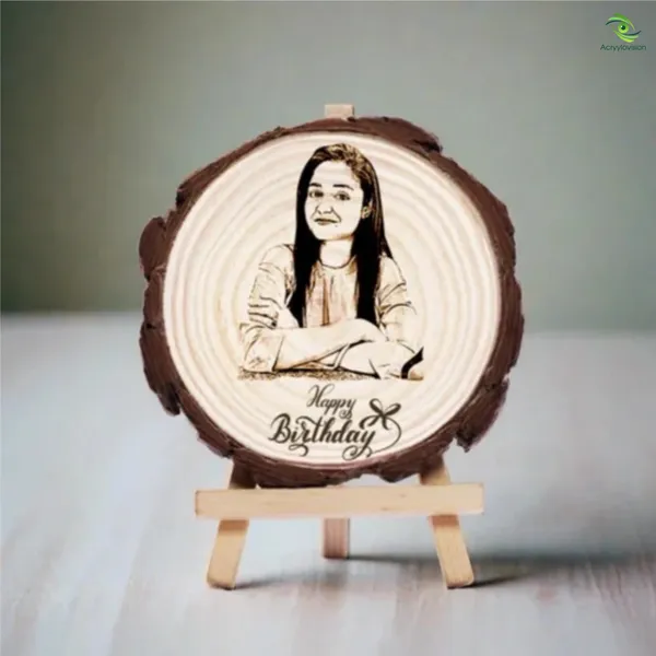 Customizable_Engraved_On_Wood_Photo_Frame_–_Round_Shape