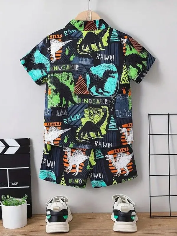 BLACK_DINOSOR_PRINTED_SHIRT_&_SHORT