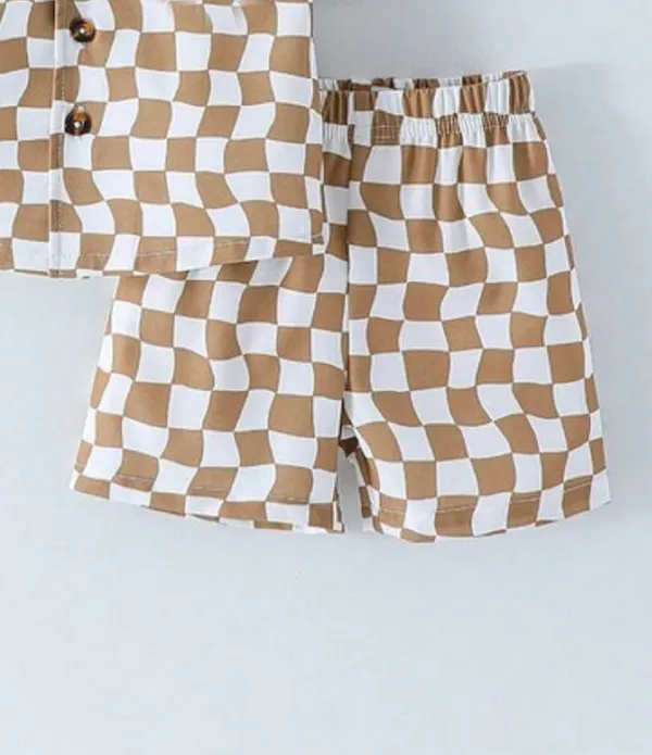 BROWN_CHESS_STYLE_SHIRT_&_SHORT