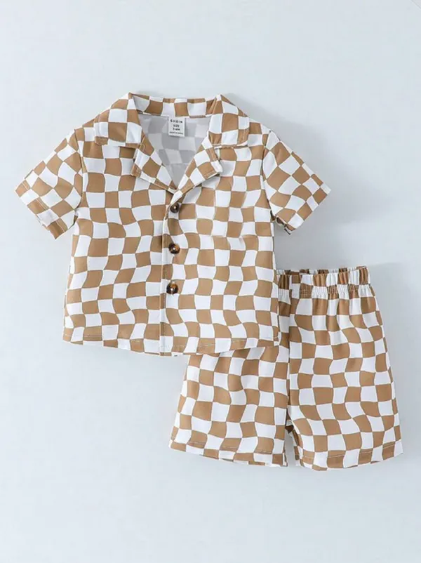 BROWN_CHESS_STYLE_SHIRT_&_SHORT
