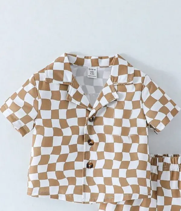 BROWN_CHESS_STYLE_SHIRT_&_SHORT