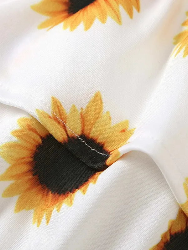 Sun_Printed_Beutifull_Top__Short_For_Girl