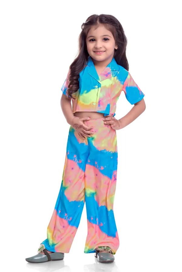 Cotton_Blue_Abstract_Printed_Night_Co-Ordsset_For_Kids