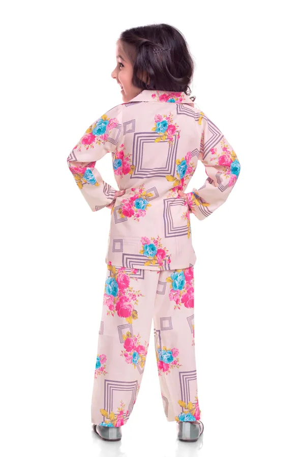 Cotton_Pink_Floral_Printed_Night_Co-Ords_Set_For_Kids