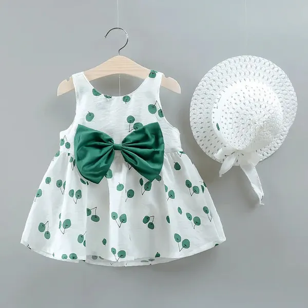 Green_Printed_Cherry_Frock_For_Girl