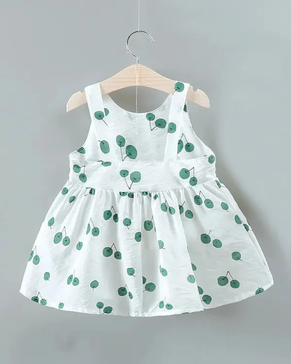 Green_Printed_Cherry_Frock_For_Girl