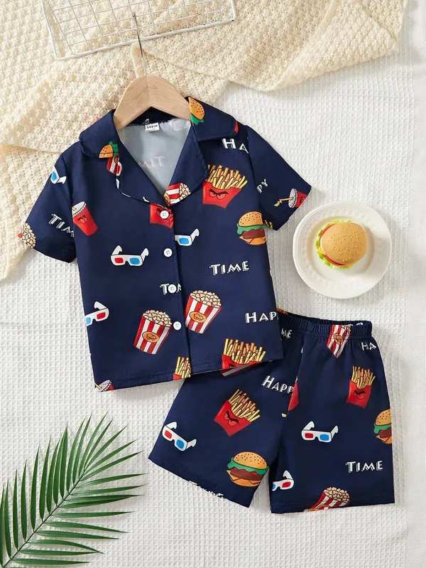 Nevy_Blue_Printed_Stylish_Shirtshorts_For_Kids