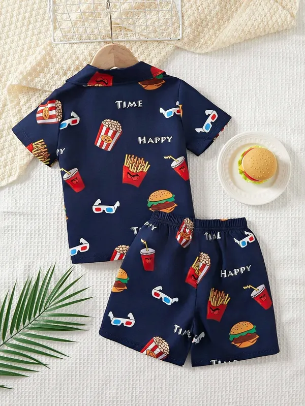Nevy_Blue_Printed_Stylish_Shirtshorts_For_Kids
