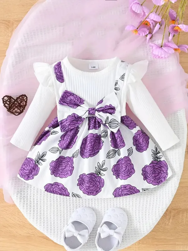 Purple_Disney_Polka_Stylish_Frock_For_Girls