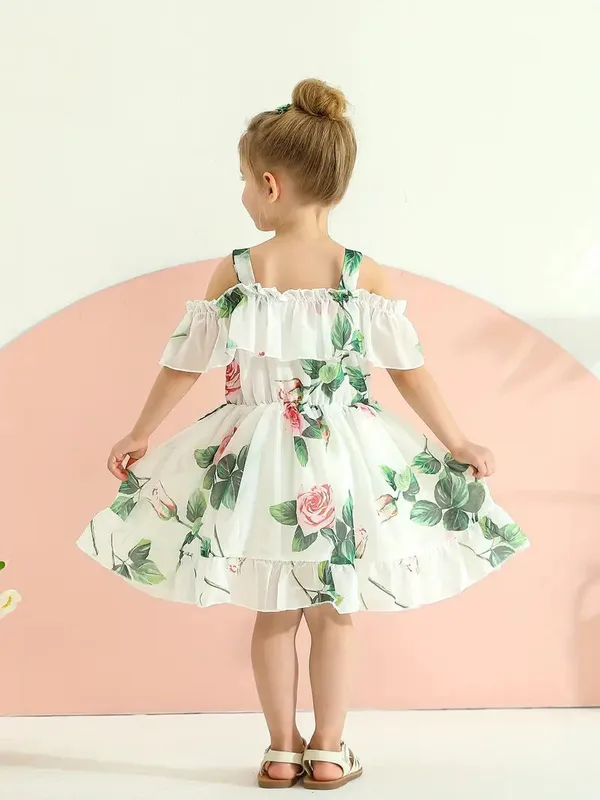 Flower_Printed_Cute_Disney_Dress_For_Girls