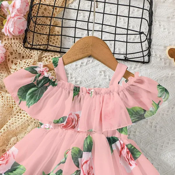 Pink_Flower_Printed_Floral_Dress_For_Girls