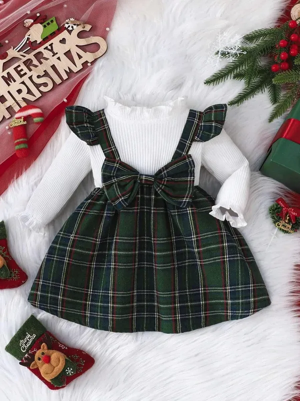Green_Festive_Plaid_Suspender_Dress___Cutie_Edition_For_Girl