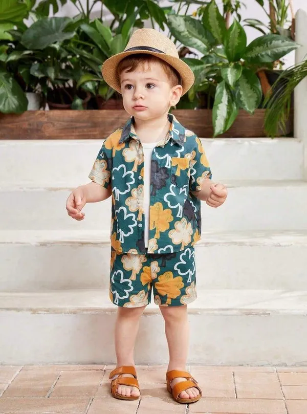 GREEN_LEAF_PRINTED_SHIRT_&_SHORT