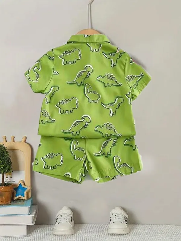 PERROT_DINOSOR_PRINTED_SHIRT_&_SHORT