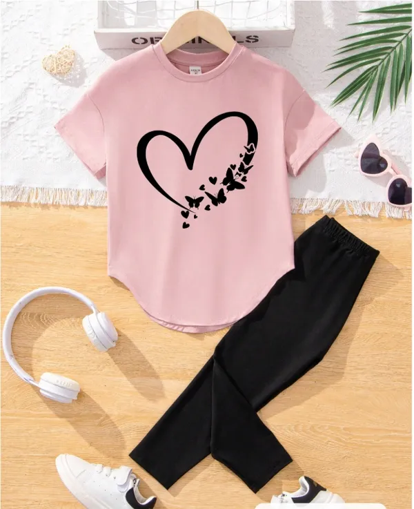 PINK_HEART_PRINTED_STYLE_TRENDY_T-SHIRT_AND_BOTTOM