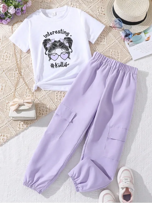 PURPLE_STYLE_PRINCESS_GIRLS_JOGGER_AND_T-SHIRT