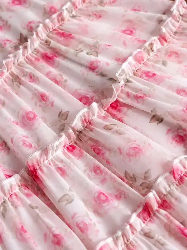 Georgette_Pink_Floral_Princess_Style_Girl_Dress