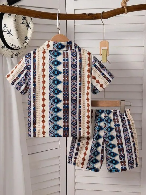 TRINGLE_ART_3D_PRINCE_SHIRT_AND_SHORT