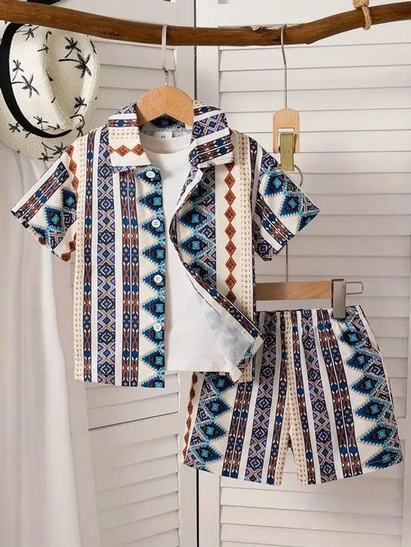 TRINGLE_ART_3D_PRINCE_SHIRT_AND_SHORT