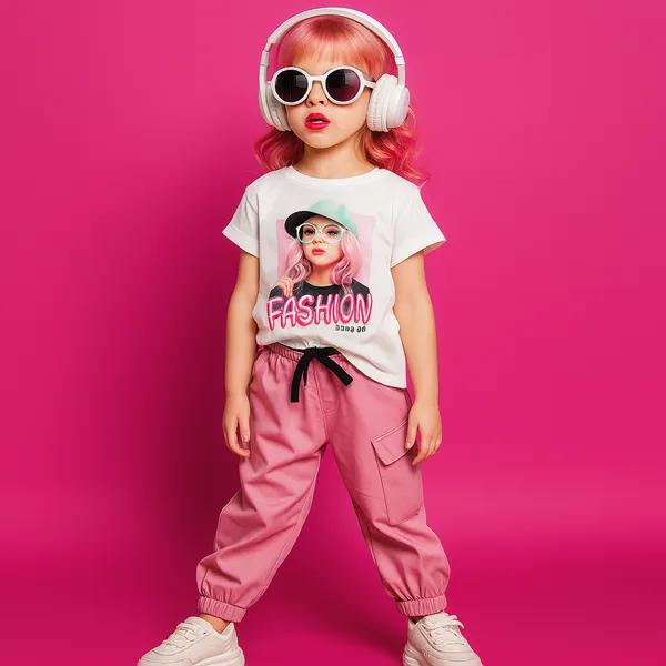 PINK_PRINCESS_ELEGANT_STYLE_JOGGER_AND_T-SHIRT