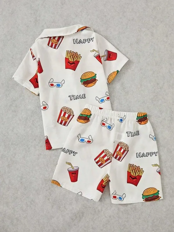 WHITE_BURGER_PRINTED_STYLE_SHIRT_&_SHORT