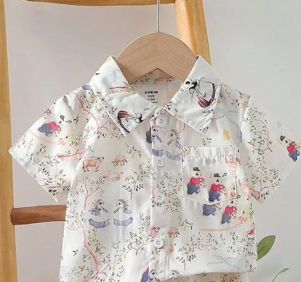 WHITE_CARTTON_PRINTED_SHIRT_AND_SHORT