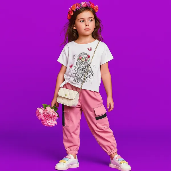 LIGHT_PINK_DISNEY_STYLE_T-SHIRT_AND_JOGGER