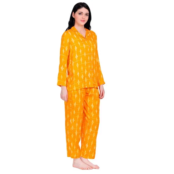 Yellow_Viscose_Premium_&_Elegant_Shirt_&_Pyjama_For_Women
