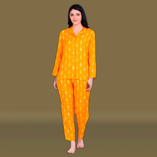 Yellow_Viscose_Premium_&_Elegant_Shirt_&_Pyjama_For_Women