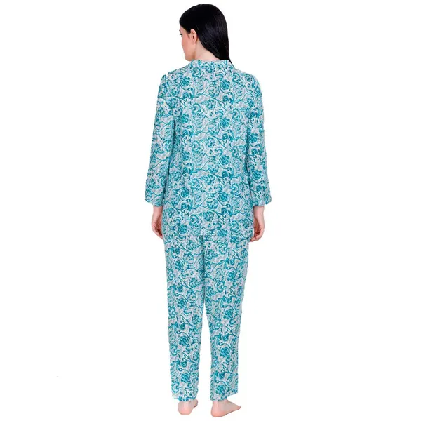 Bottle_Green_Blended_Premium_&_Elegant_Shirt_&_Pyjama_For_Women