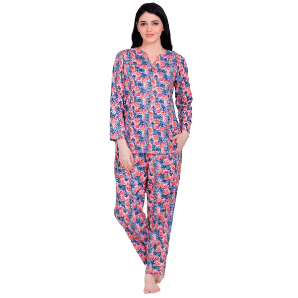 Blue_Cotton_Premium_&_Elegant_Top_&_Pyjama_For_Women