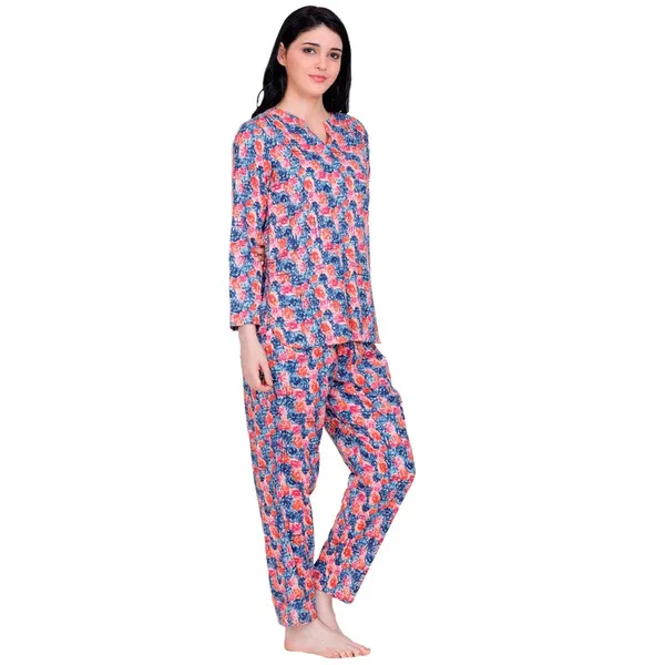 Blue_Cotton_Premium_&_Elegant_Top_&_Pyjama_For_Women