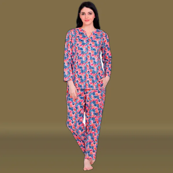 Blue_Cotton_Premium_&_Elegant_Top_&_Pyjama_For_Women