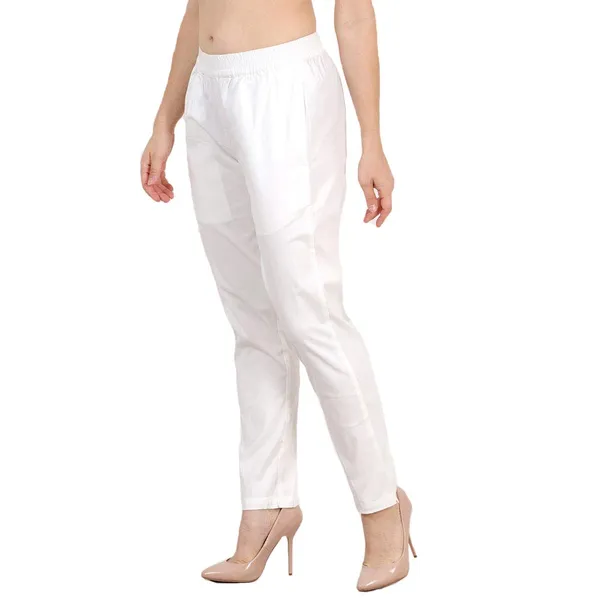 White_Cotton_Premium_&_Elegant_Pant_For_Women