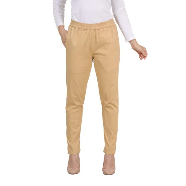 Beige_Cotton_Premium_&_Elegant_Pant_For_Women