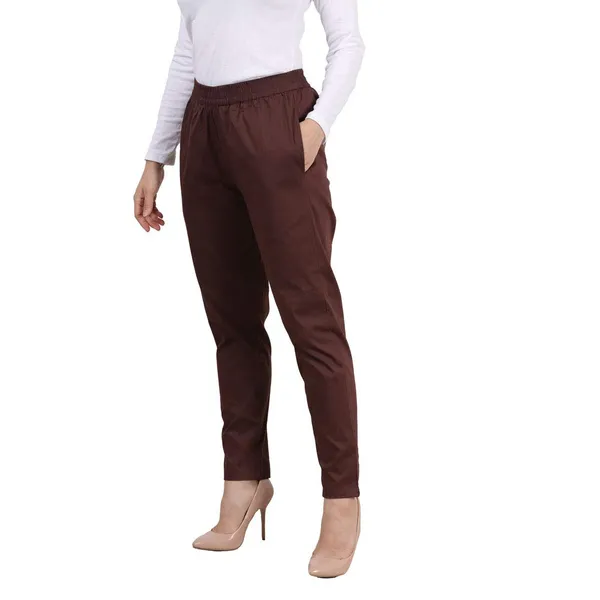 Brown_Cotton_Premium_&_Elegant_Pant_For_Women