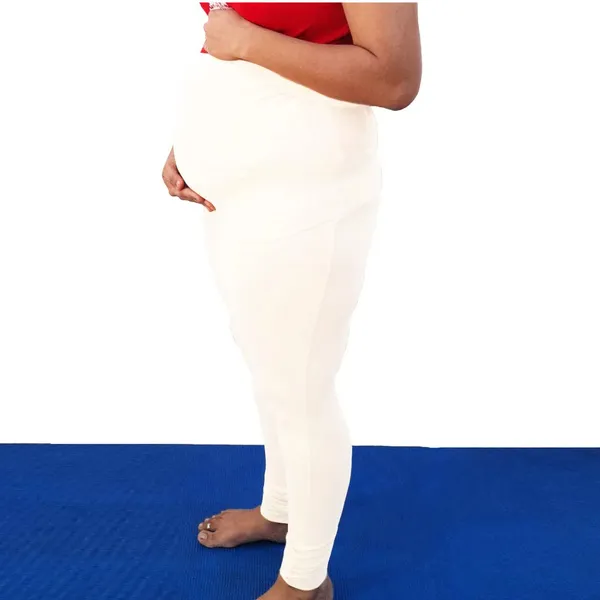 White_Cotton_Premium_&_Elegant_Maternity_Jegging_For_Women