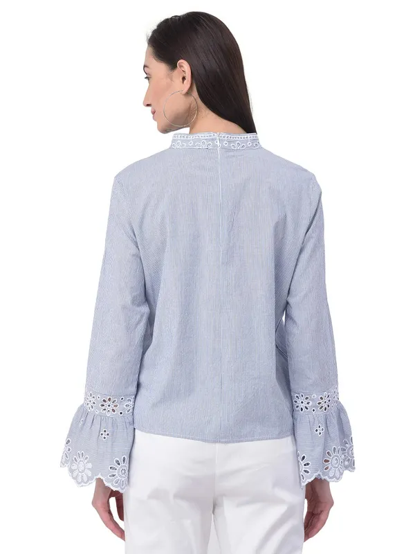 Blue_Cotton_Premium_&_Elegant_Top_For_Women