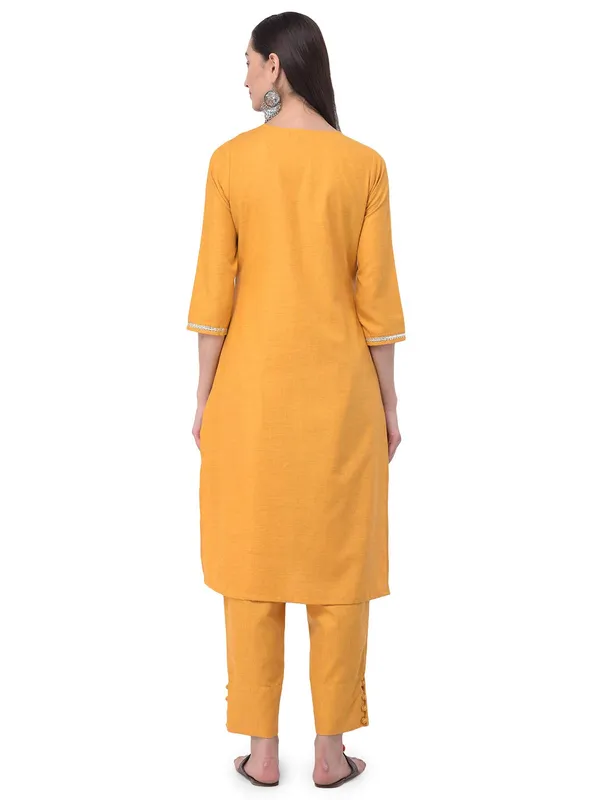 Orange_Viscose_Premium_&_Elegant_Kurta_&_Pant_For_Women