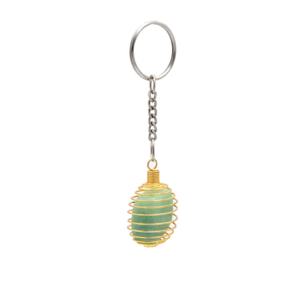 Gemstone_Spiral_Cage_Keychains