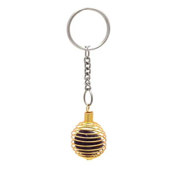 Gemstone_Spiral_Cage_Keychains