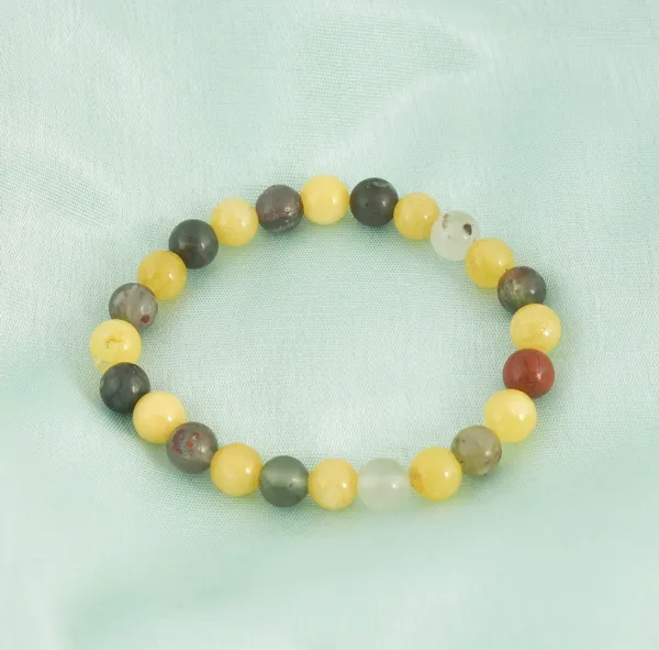 Multi-Color_Amber_(Yellow,_Brown_&_Greenish_Beads)_Handband