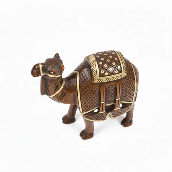 Wooden_Camel_with_Brass_Inlay