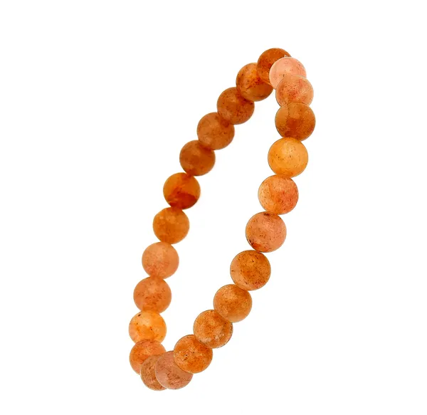 Red_Strawberry_Quartz_(Orange-Red_Beads)_Handband