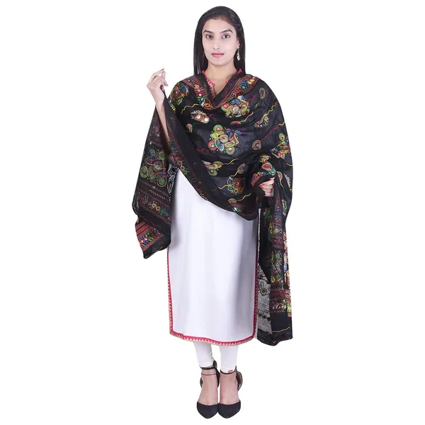 Women_S_Cotton_Embroidered_Dupatta_With_Mirror_Work